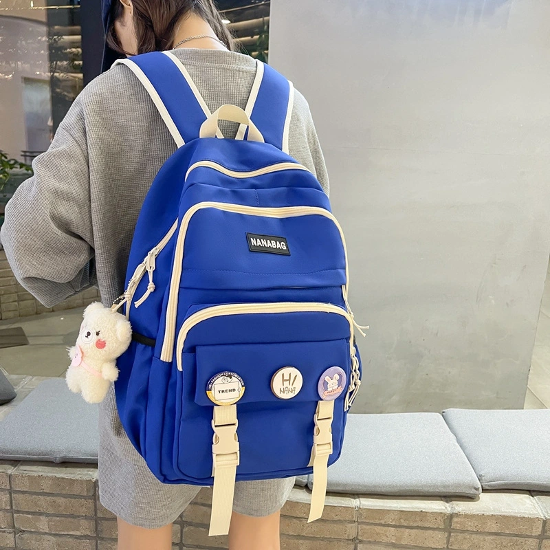 Women Laptop Backpack for Teenage Girls Kawaii College Student Kids Book Bag Rucksack 2022 Canvas School Bags