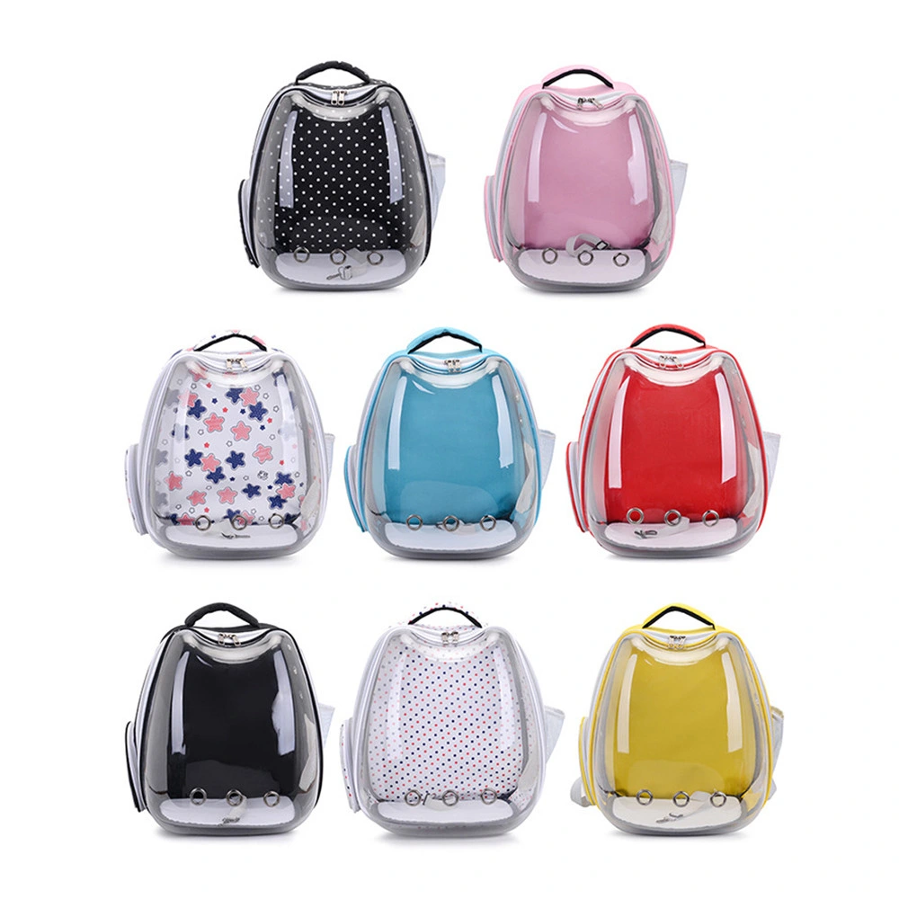 Portable Transparent Full View Pet Carrier Cat Ears Shape Cat Backpack