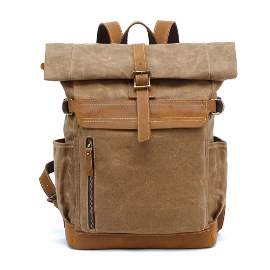 Moda Masculina Lona Lazer Ao Ar Livre Computador de Viagem Laptop Notebook Estudantes Universitários Bolsa de Esportes Mochila (CY6888)