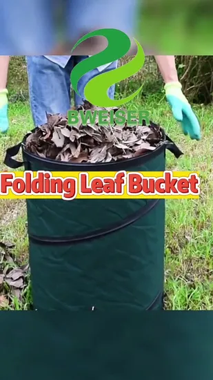 Saco reutilizável dobrável para jardim com folha de jardim