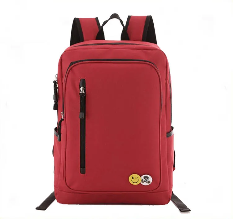 Mochila de estudante de estudante de poliéster vermelho 600d para meninas distribuidora