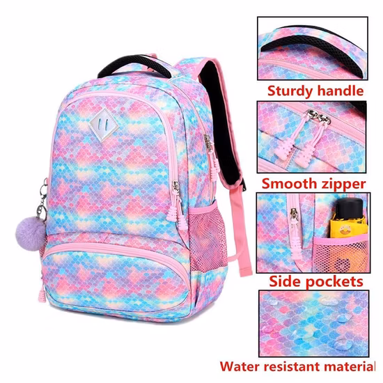 Elegante Conjunto de Mochilas para Adolescentes Meninas Mochila Escolar com Almoço Sacola Estojo Lápis Unicórnio Mochila Mochila Escolar